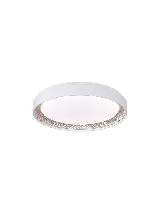 Sun Light Πλαφονιέρα Οροφής Λευκή με Ενσωματωμένο LED και Τηλεχειριστήριο