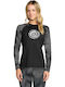 Volcom Vscience Bluza termica pentru femei cu maneci lungi Negru