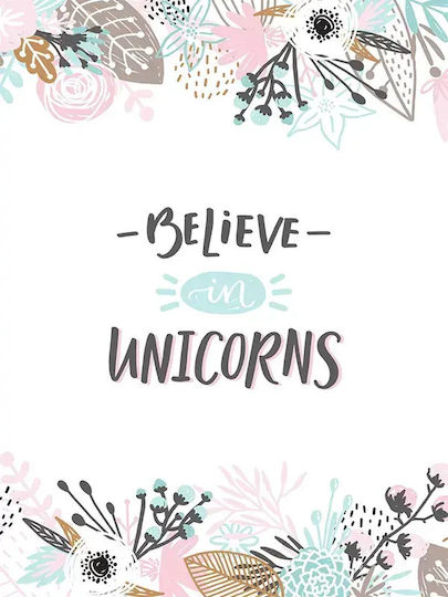 Kids Framed Wall Painting Unicorns 21x30cm