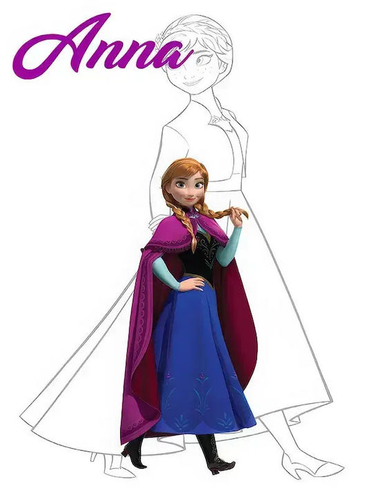 Παιδικό Κάδρο Princess Anna από Ξύλο 30x40εκ.