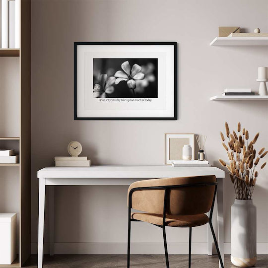 Quote Poster Today's Quote Pst25191 50cm X 70cm Frame Dark Natural Wood Brown