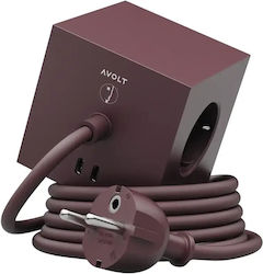 AVOLT PowerCube 3 Гнезда с Кабел 1.8м AVOLT PowerCube 3 Гнезда с Кабел 1.8м