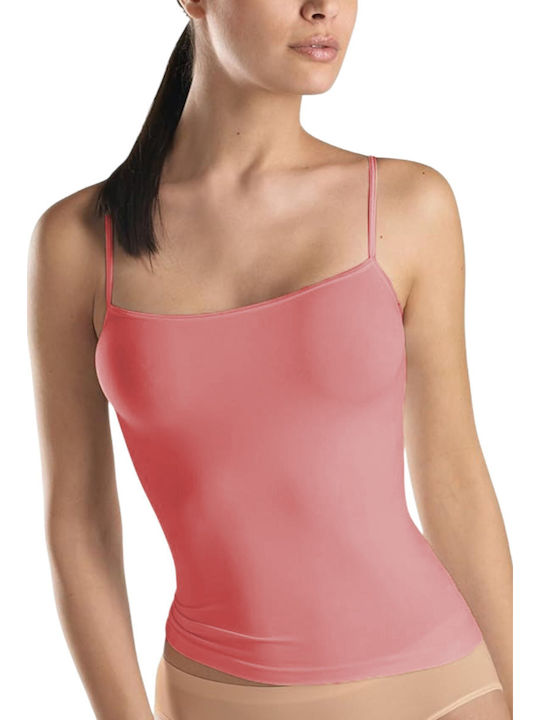 Hanro Women's T-Shirt with Spaghetti Strap Pink