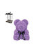 Rose Bear Teddy Bear Purple 25cm