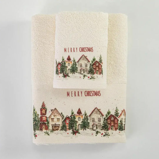 Borea Set Christmas Towels Fabric 2pcs