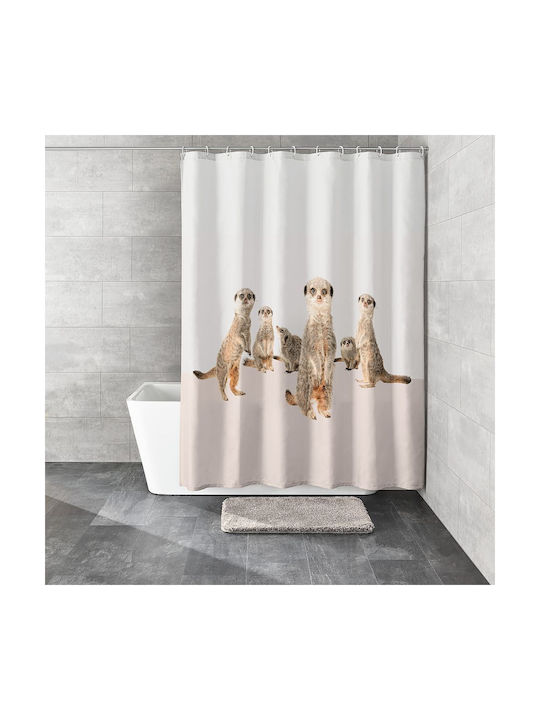Kleine Wolke Surie Shower Curtain Fabric 180x200cm Beige