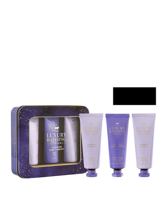 The Luxury Bathing Company Levander Sleep Therapy Σετ Περιποίησης για Καθαρισμό Σώματος 3τμχ