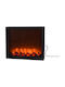 Decorative Lamp Fireplace Black