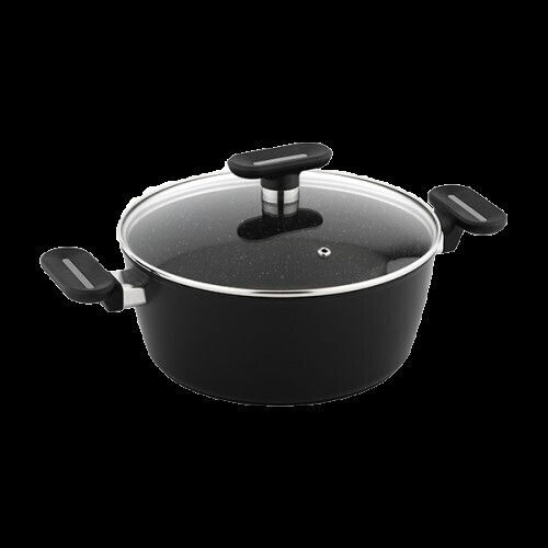 Techwood Tiefer Topf aus Aluminium 20cm