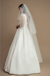Long White Or Ivory Bridal Veil 2 Layers Frederiki
