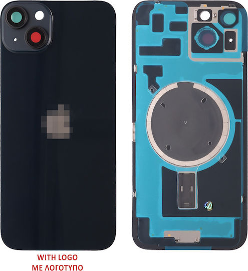 Battery Cover Battery Cover + Camera Lens + Black for iPhone 14