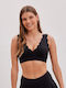 Women's Sports Bra without Padding Black