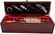 Gift Set Wooden Box 5 Accessories Bottega Pinot Grigio Rosé Doc Wine 750ml