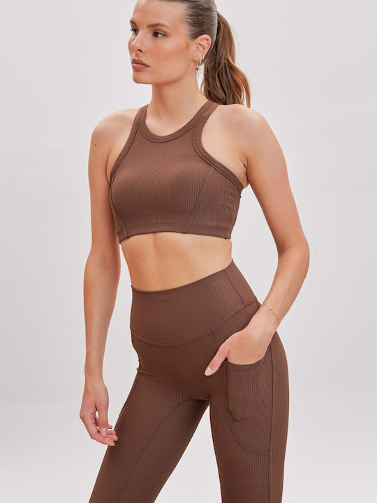 Altra Volta Γυναικείο Μπουστάκι Chocolate Brown