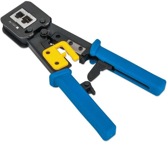Techly Ethernet Internet Cable Crimping Plier RJ12, RJ11, RJ45 with Ratchet Mechanism