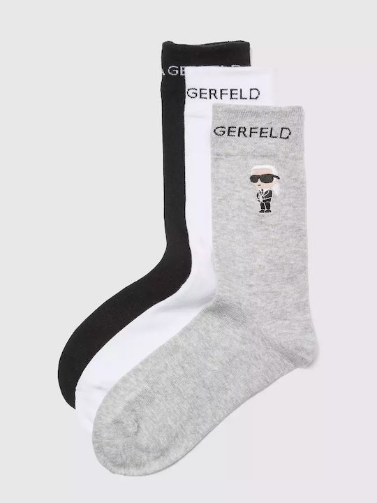 Karl Lagerfeld Ανδρικές Κάλτσες Γκρι 3Pack