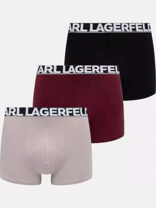Karl Lagerfeld Herren Boxershorts Black, Bordea...