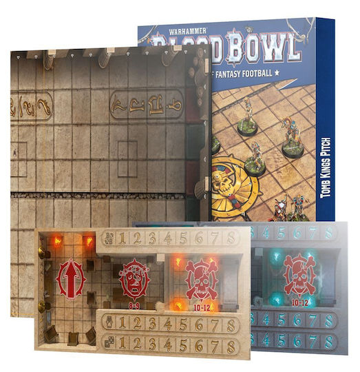 Games Workshop Blood Bowl Tomb Kings Team Spielfeld & Dugouts