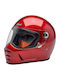 Biltwell Lane Splitter Cherry Red Motorcycle Helmet Full Face DOT / ECE 22.06