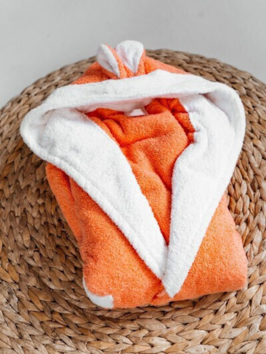 Belotex Baby Bademantel Kapuzen Orange