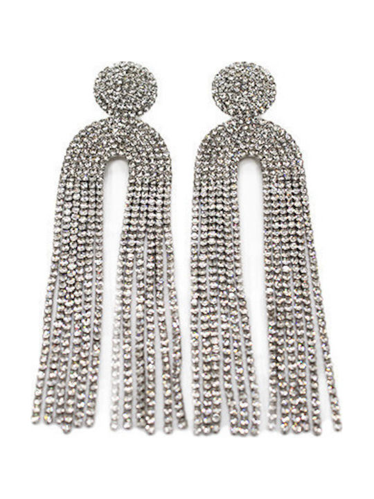 Velve Earrings made of Silver with Stones