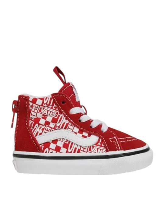 Vans Sk8-hi Zip Kids Sneakers High Red