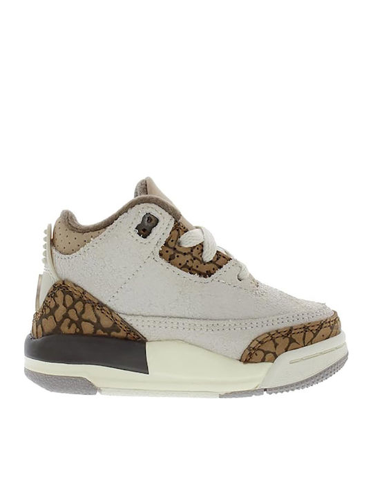 Jordan 3 Retro Παιδικά Sneakers Καφέ