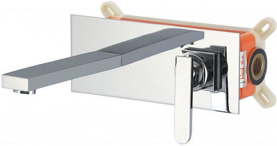 Inter Ceramic Set Mixer & Gură Îngropată pentru Lavabo Argintiu 6988354246357