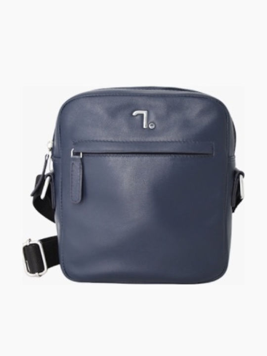 Piele Geantă pentru bărbați De umăr / tip crossbody Albastră