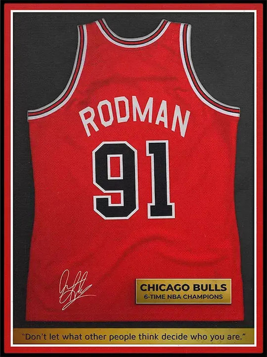 Poster NBA Rodman 91 Jersey Snk056 21cm x 30cm ...
