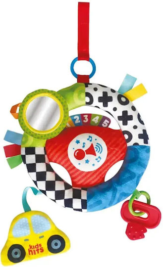Kids Hits Pendant Toy for Crib and Stroller with Music, Teether, and Mirror for 0++ Months