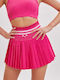 Vivid Pleat Tennisrock Fuchsie