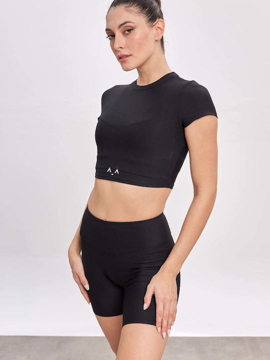 Altra Volta Γυναικείο Crop Top Black