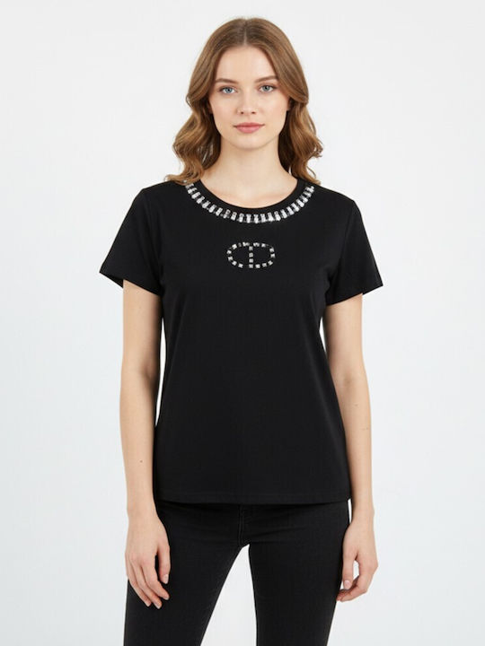 Cavalieri Damen Bluse Schwarz