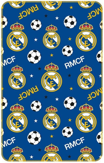 Real Madrid Blanket Fleece Blue 150x95cm