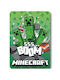 Minecraft Κουβέρτα Fleece Πράσινη 140x100εκ.