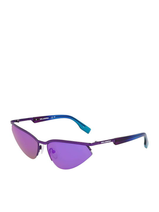 Karl Lagerfeld Unisex Sunglasses with Purple Me...