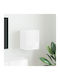 Wall Mounted Living Room Cabinet Made of Particle Board Bright White 30x31x40cm