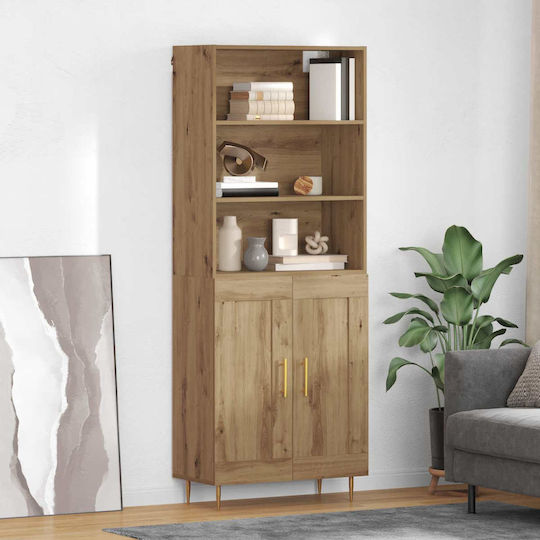 Βιβλιοθήκη Highboard Artisan Artisan Oak 69.5x32.5x180εκ.