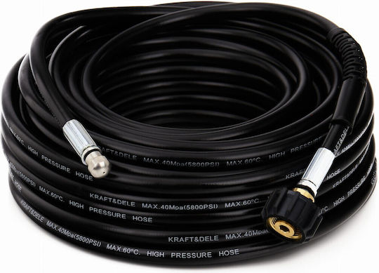 Kraft & Dele Furtun de presiune pentru mașină de spălat 180bar din PVC 20m