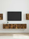Living Room TV Unit Smoked Oak L30xW31xH40cm