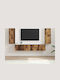 Living Room TV Unit Old Wood L30xW31xH80cm