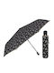 Rain Windproof Automatic Umbrella Compact Gray