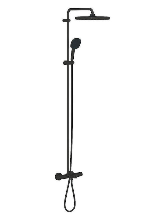 Grohe Duschsäule mit Armatur Schwarz