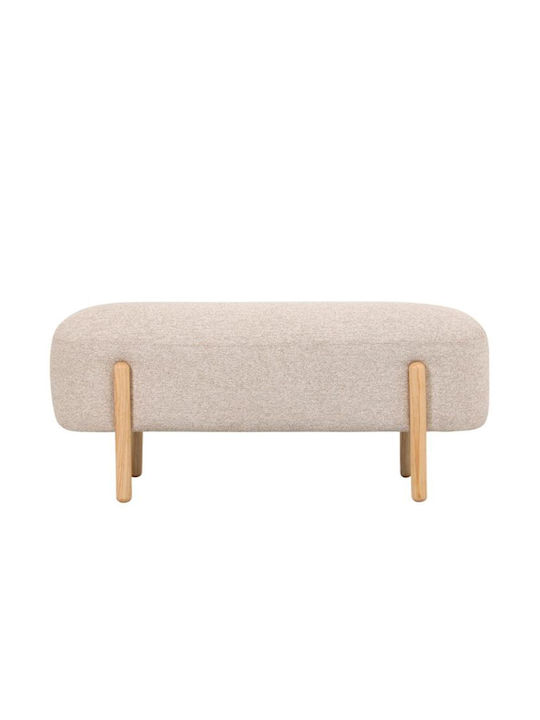 Табуретка Дневна стая Текстил Cream / Brown 108x41x48бр