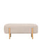 Табуретка Дневна стая Текстил Cream / Brown 108x41x48бр