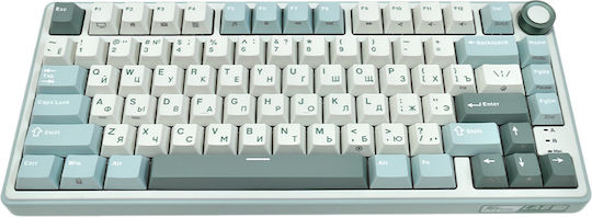 Royal Kludge R75 Gaming Μηχανικό Πληκτρολόγιο 75% με Custom Silver διακόπτες και RGB φωτισμό (Αγγλικό US) Μπλε