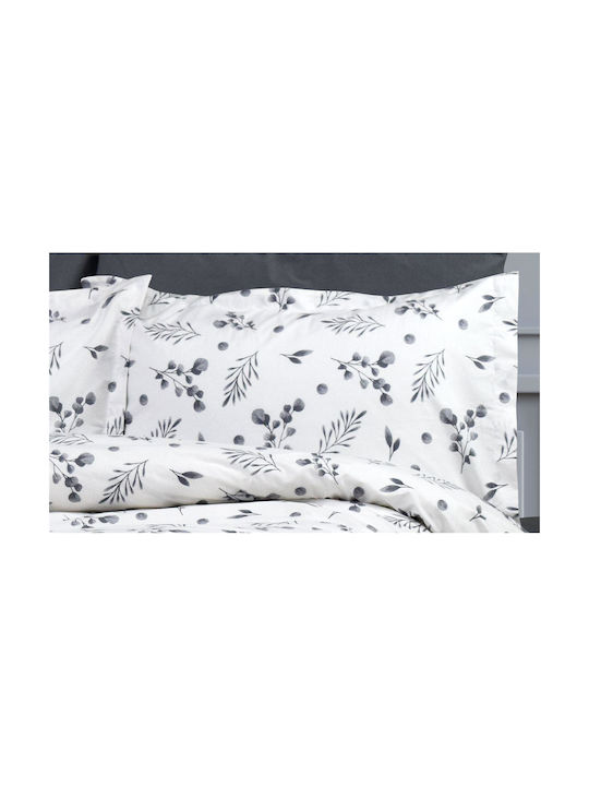 Dimcol Kissenbezug-Set mit Umschlagumschlag Grey 50x70cm.