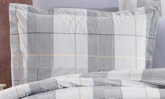 Dimcol Pillowcase Set with Envelope Cover Grey 50x70cm.