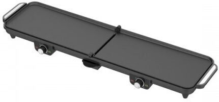 Techwood Ttp-4545pl Grill Teppanyaki Rabatabil 90x23cm 2x45 2200w Tavă Pentru Grăsime Termostat